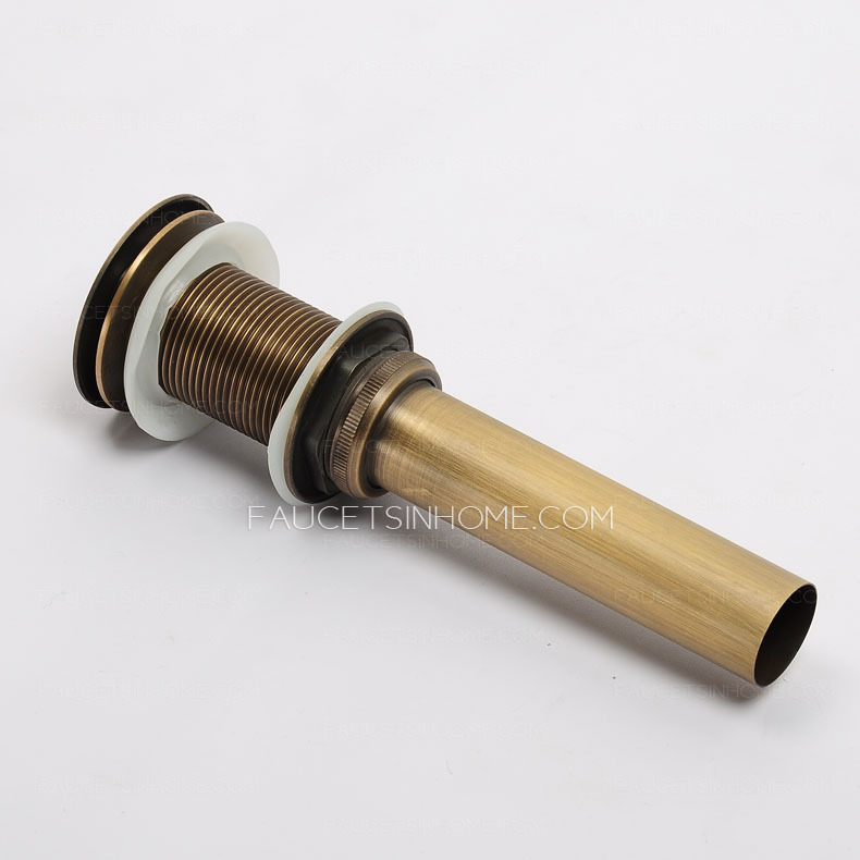 High End Antique Brass Bounce Styled Plug Without Spillway Hole