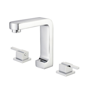 Modern European Style Brass Three-Hole Faucet For Bathroom