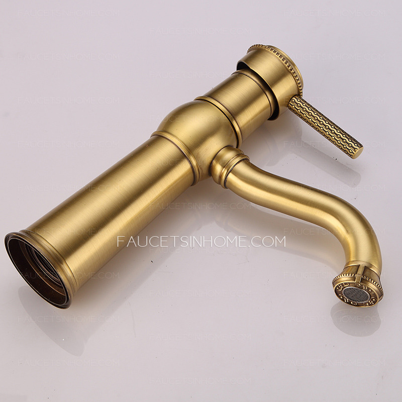 Vintage Style Ceramic Valve Polished Brass Bathroom Faucet