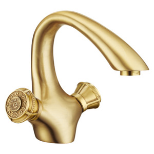 Vintage Gold Polished Brass Utility Sink Faucet Bathroom