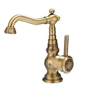 Brushed Bronze Bathroom Faucet Single Handle With Ceramic Valve