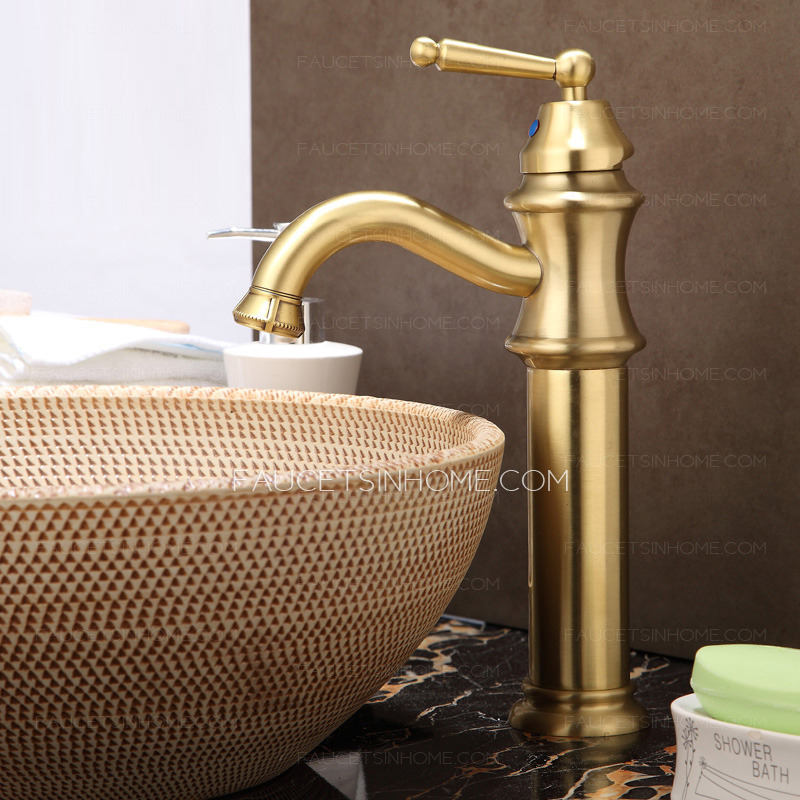 High-quality Polished Brass Ceramic Valve Gold Faucet Bathroom