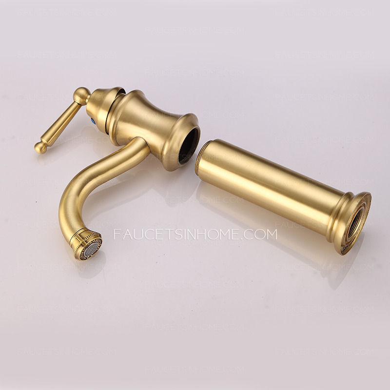 High-quality Polished Brass Ceramic Valve Gold Faucet Bathroom