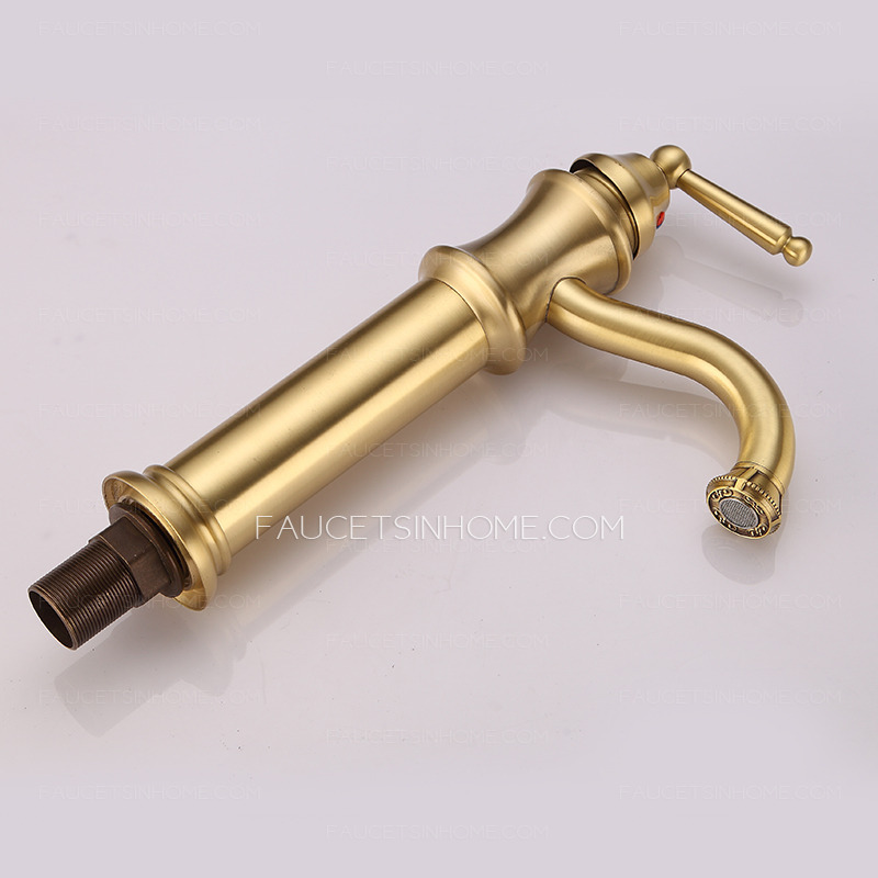 High-quality Polished Brass Ceramic Valve Gold Faucet Bathroom