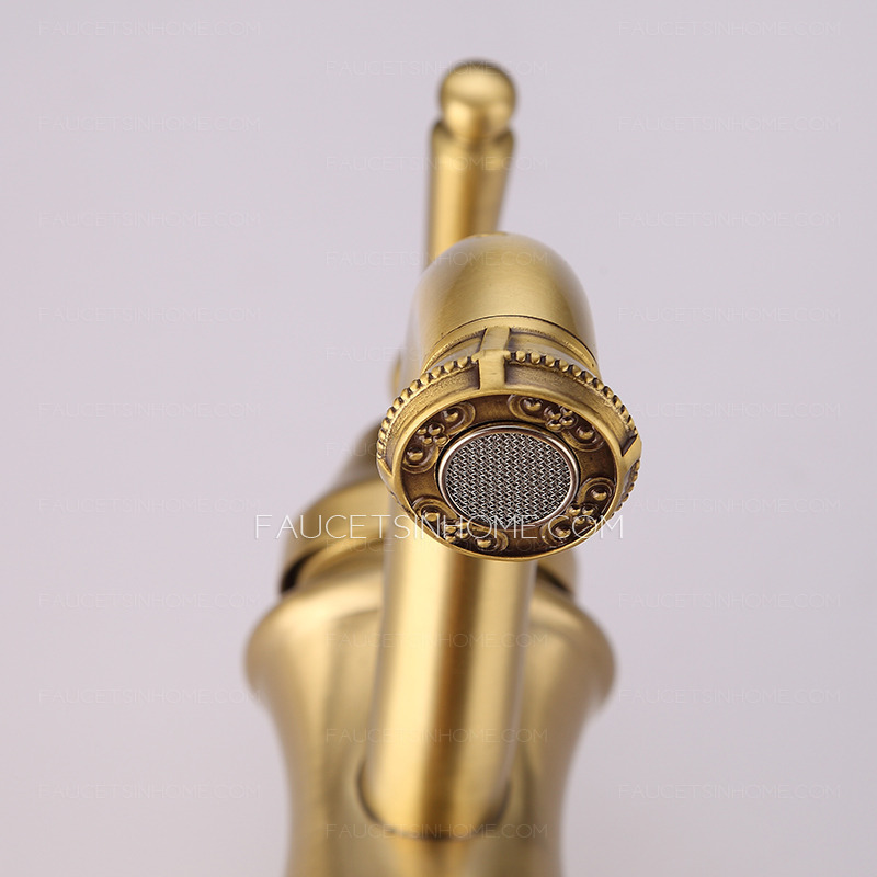 High-quality Polished Brass Ceramic Valve Gold Faucet Bathroom