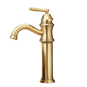 High-quality Polished Brass Ceramic Valve Gold Faucet Bathroom
