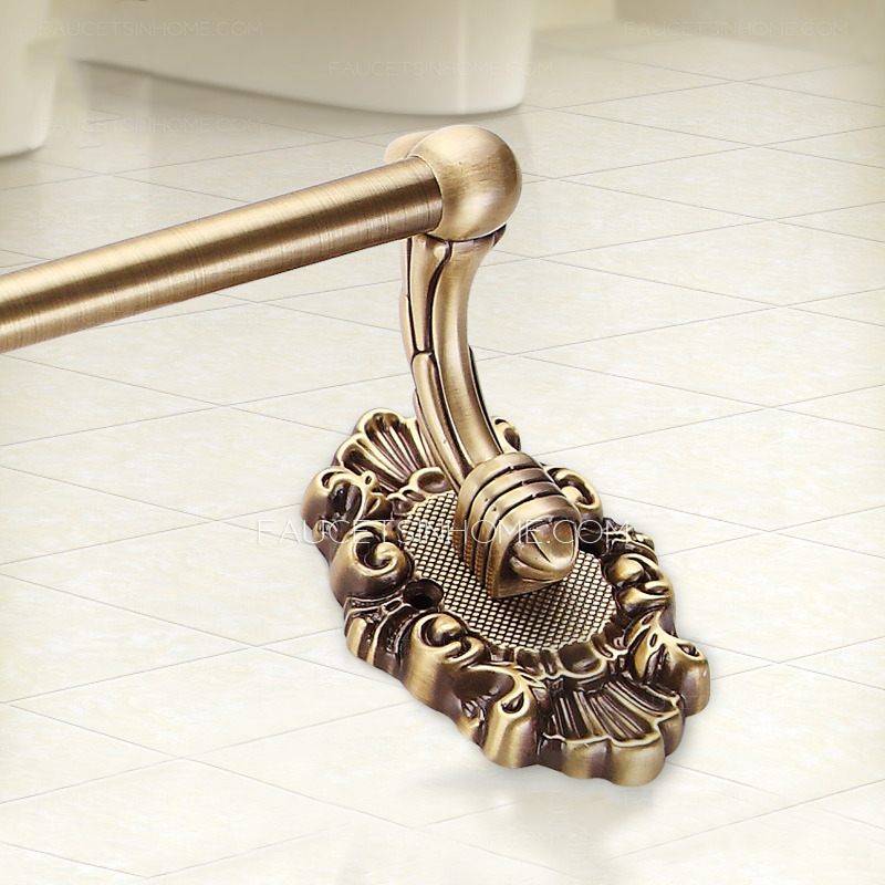 High End Brass Vintage Single Pole Towel Bar Bathroom