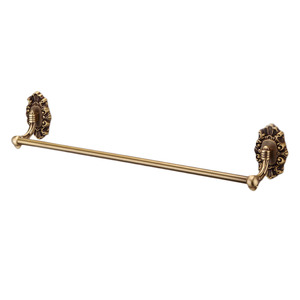 High End Brass Vintage Single Pole Towel Bar Bathroom