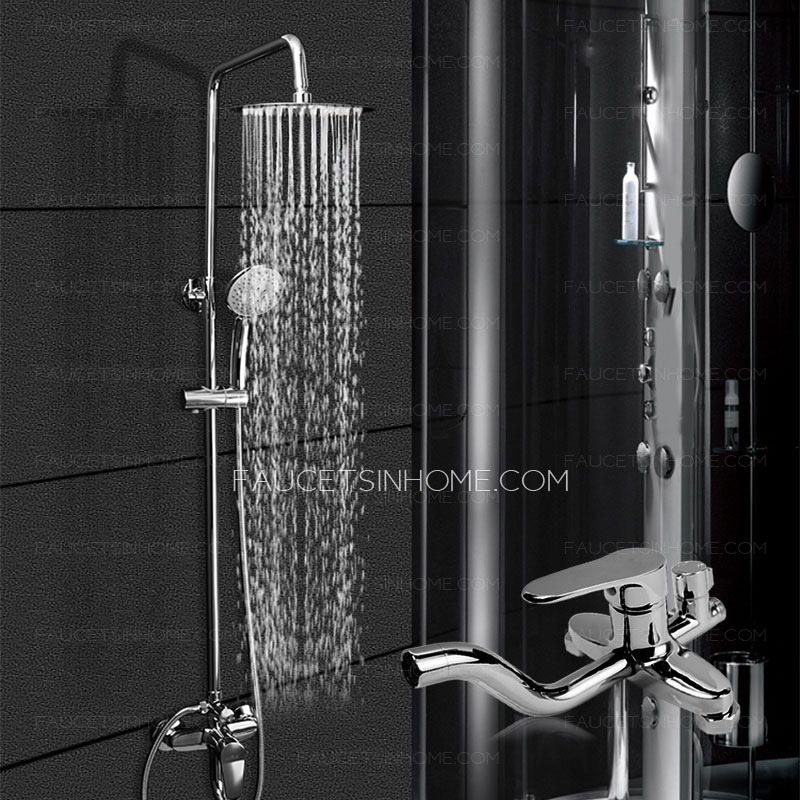 Contemporary Chrome Stainless Steel Energy-efficient Shower Faucet