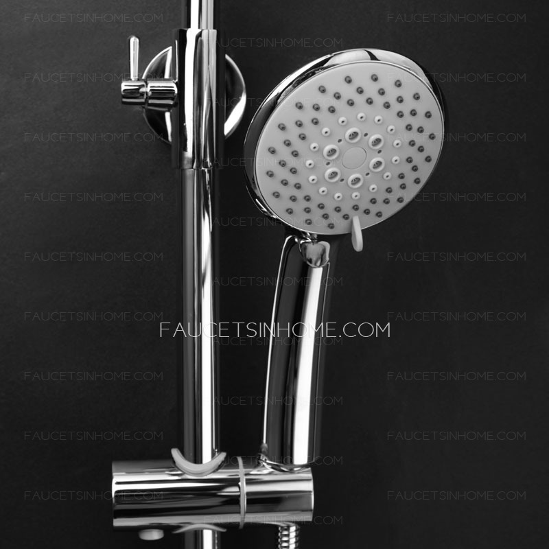 Contemporary Chrome Stainless Steel Energy-efficient Shower Faucet