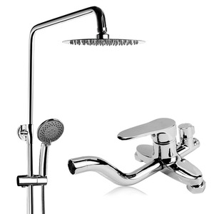 Contemporary Chrome Stainless Steel Energy-efficient Shower Faucet