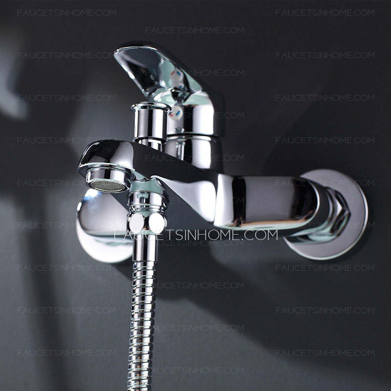 Fashion Chrome Brass Wall Mounted Hand Hold Bidet Faucets