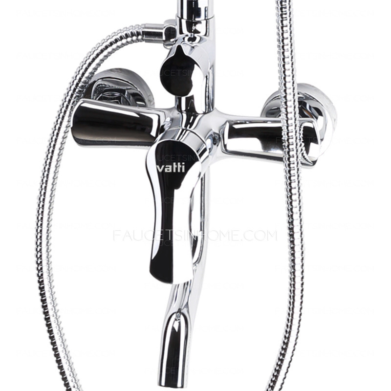 Modern Stainless Steel Energy-efficient Wall Mounted Shower Faucet