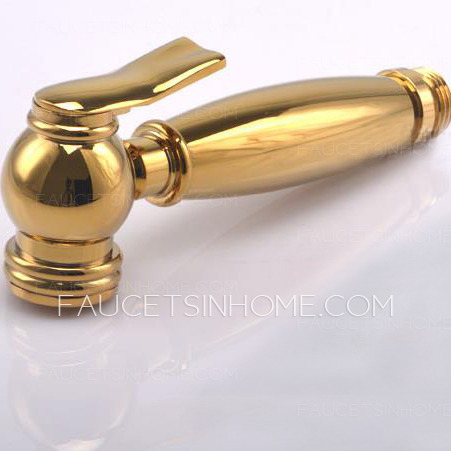 Modern Brass Wall Mounted Electroplated Bidet Faucet for Women Cleaning