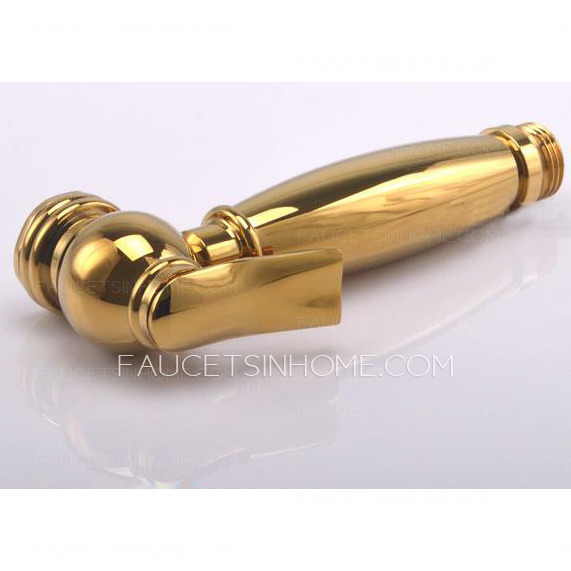 Modern Brass Wall Mounted Electroplated Bidet Faucet for Women Cleaning