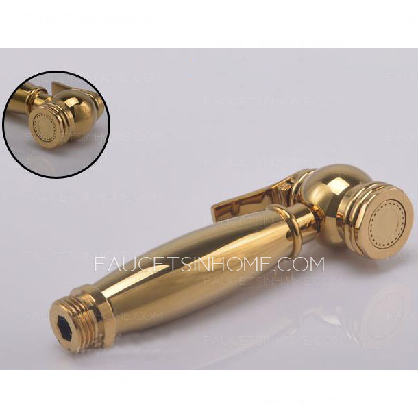 Modern Brass Wall Mounted Electroplated Bidet Faucet for Women Cleaning