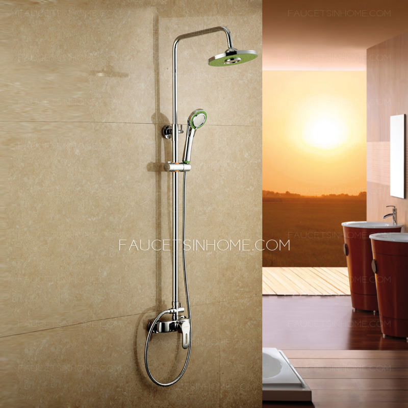 Modern Simple Brass Chrome Single Handle Shower Faucet