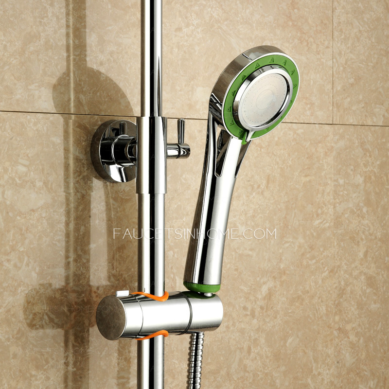 Modern Simple Brass Chrome Single Handle Shower Faucet