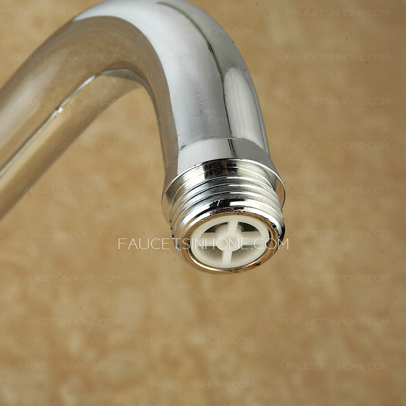 Modern Simple Brass Chrome Single Handle Shower Faucet
