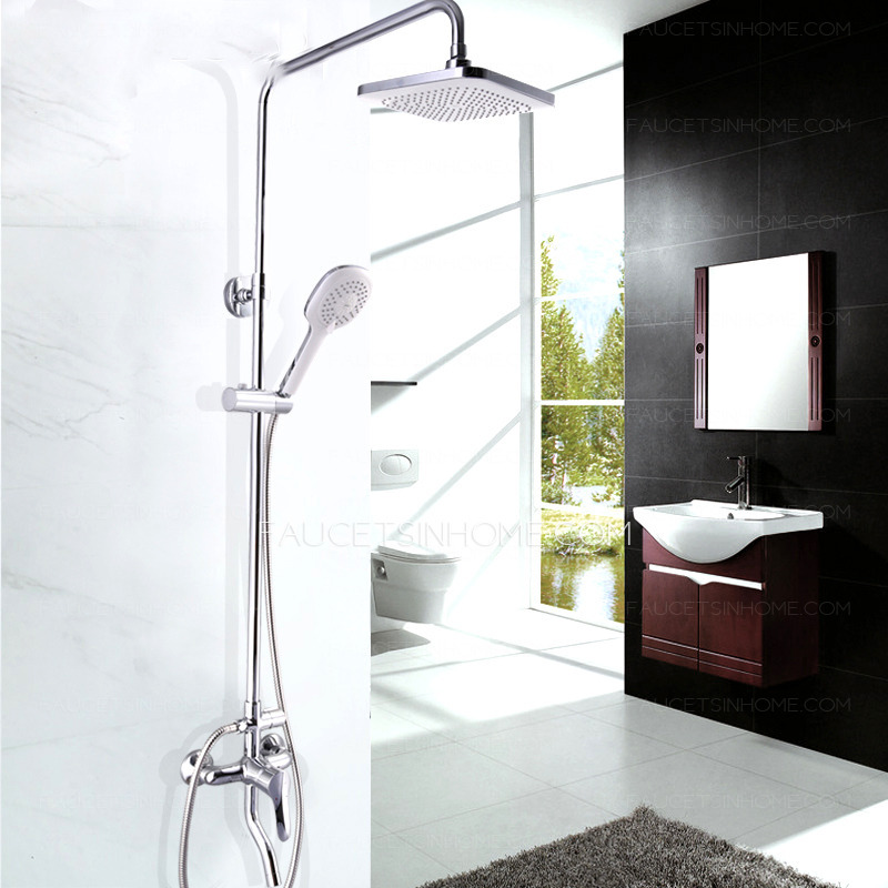 Modern Chrome Brass Water Saving Single Bathroom Faucet