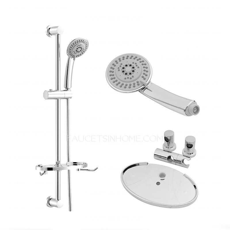 Contemporary Simple Stainless Steel Single Handle Shower Faucet