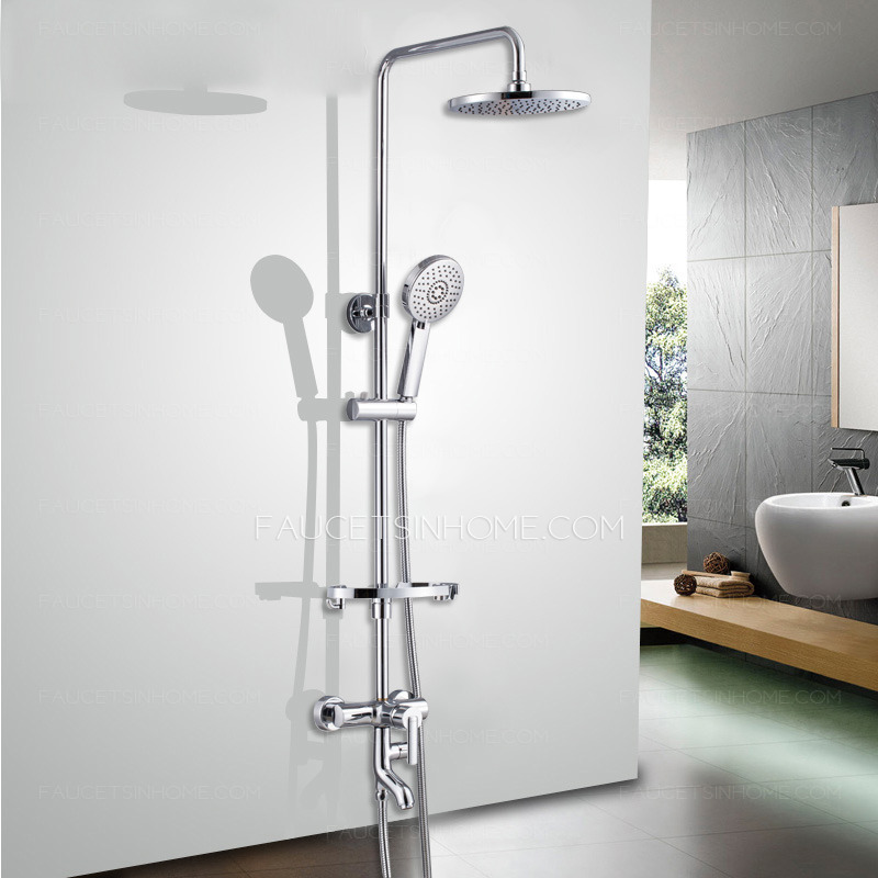 Contemporary Copper Lifting ABS Shower Faucet for Bathroom