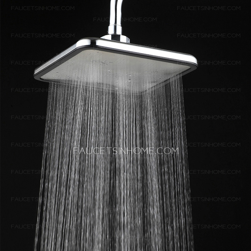 Modern Square Stainless Steel Wall Mounted Shower Faucets