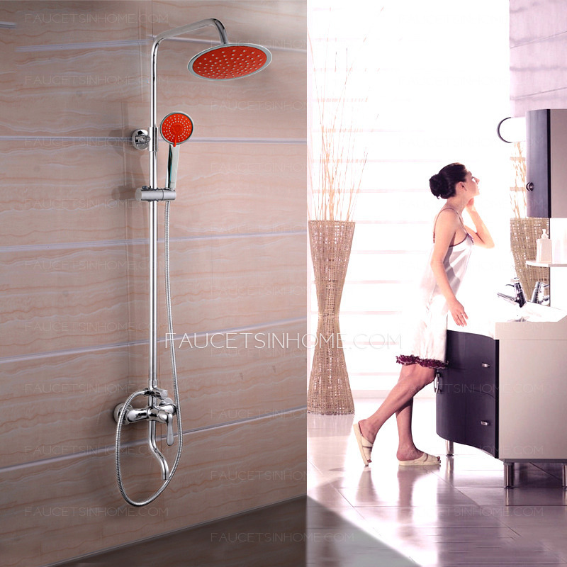 Simple Orange ABS Electroplated Lifting Bathroom Shower Faucet