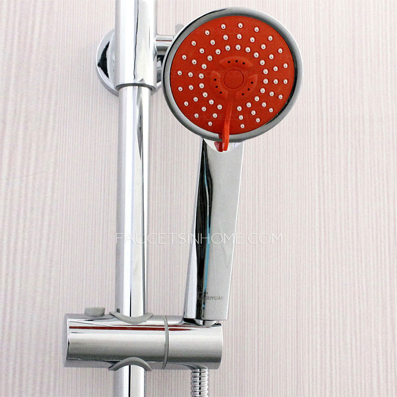 Simple Orange ABS Electroplated Lifting Bathroom Shower Faucet