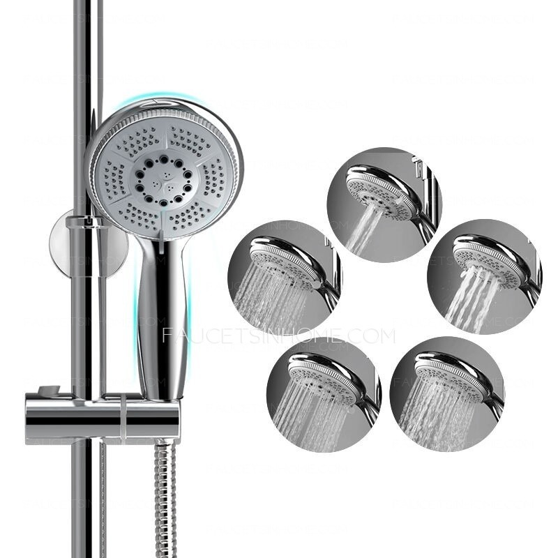 Modern Copper Chrome ABS Lifting Shower Faucets