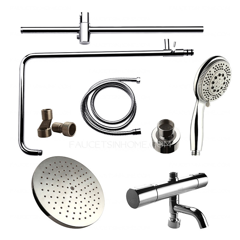 Modern Copper Chrome ABS Lifting Shower Faucets