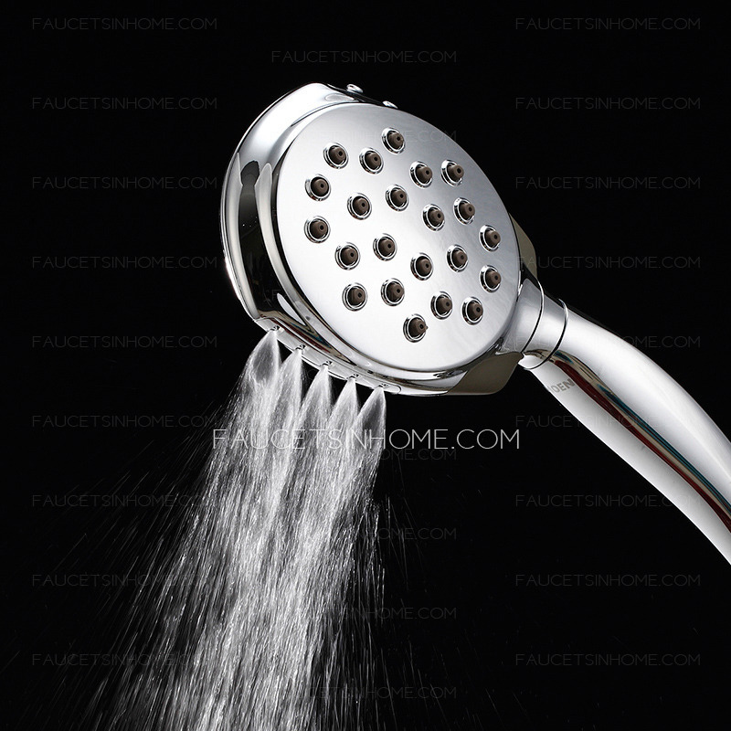 Modern Silver  Chrome PVC 360 Degree Spinning Shower Heads