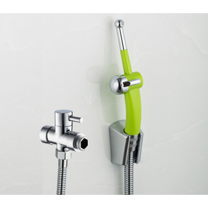 Modern Green 7-Hole Nozzle Wall Mounted ABS Bidet Faucets