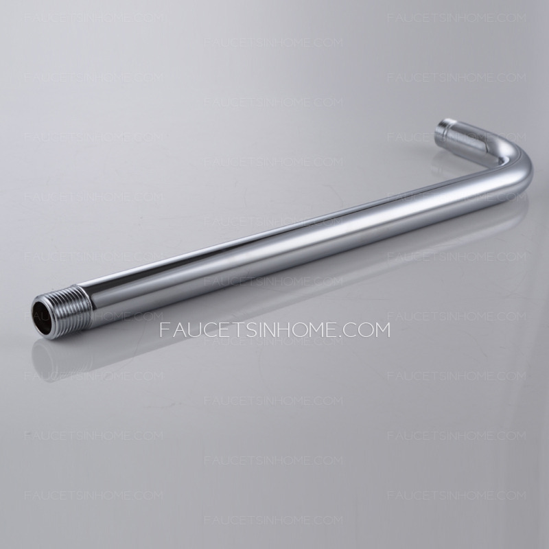 Modern Stainless Steel Chrome Bathroom Head Shower Rod