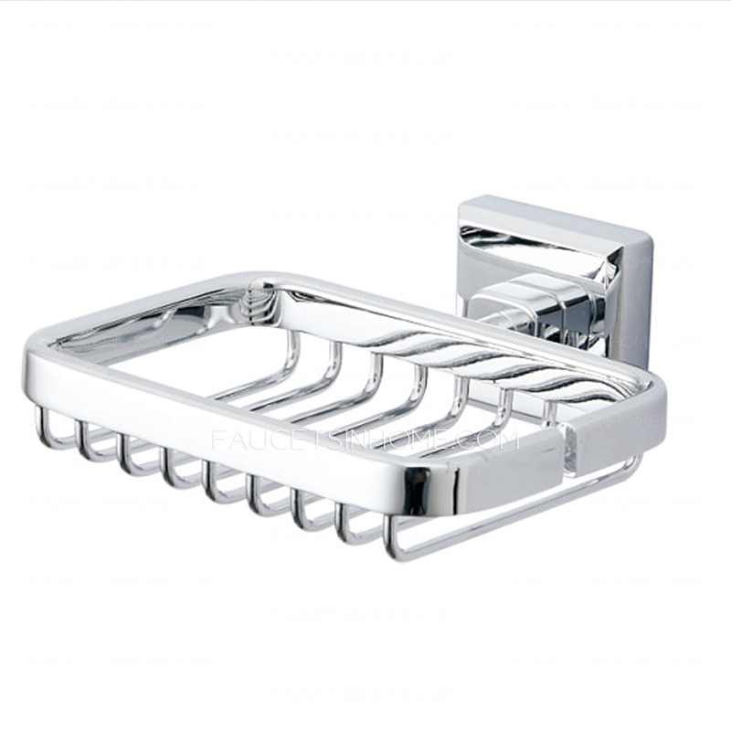 Wholesale Wall Mounted Silver Chrome Bathroom Soap Dishes