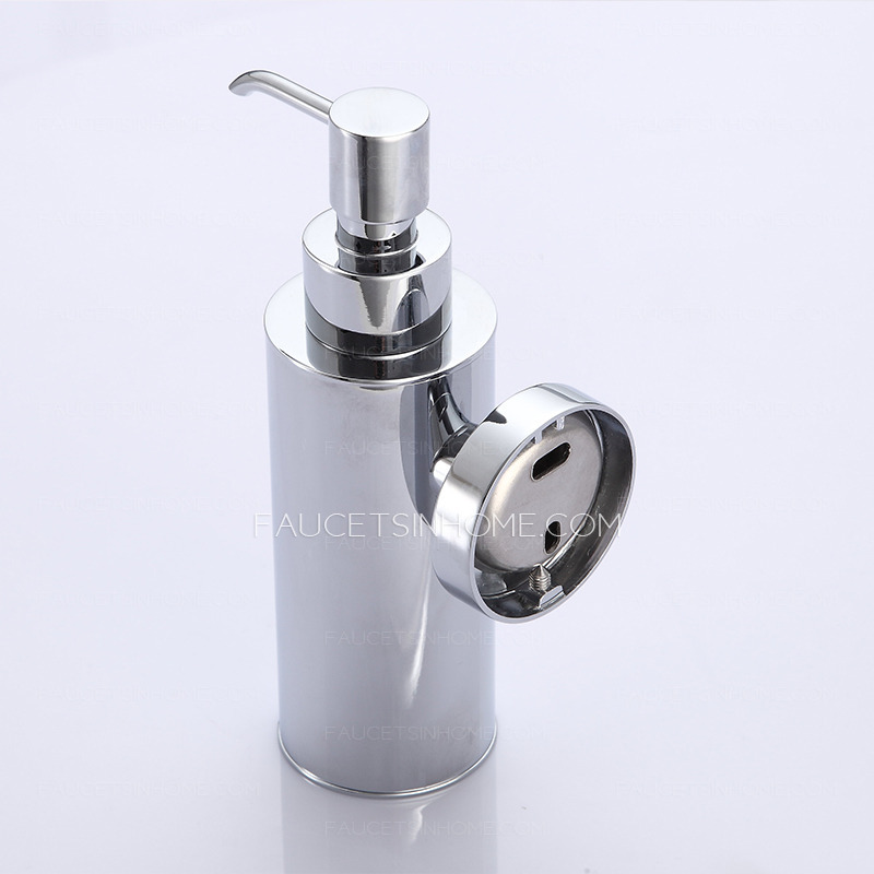 Wholesale Silver Chrome Wall Mounted Bathroom Soap Dispenser