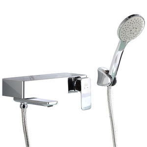 American Standard Chrome Brass Wall Mount Bathtub Faucet With Hand Held Shower