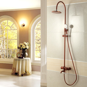 Antique Rose Gold Space Aluminum Stainless Steel Shower Fixture