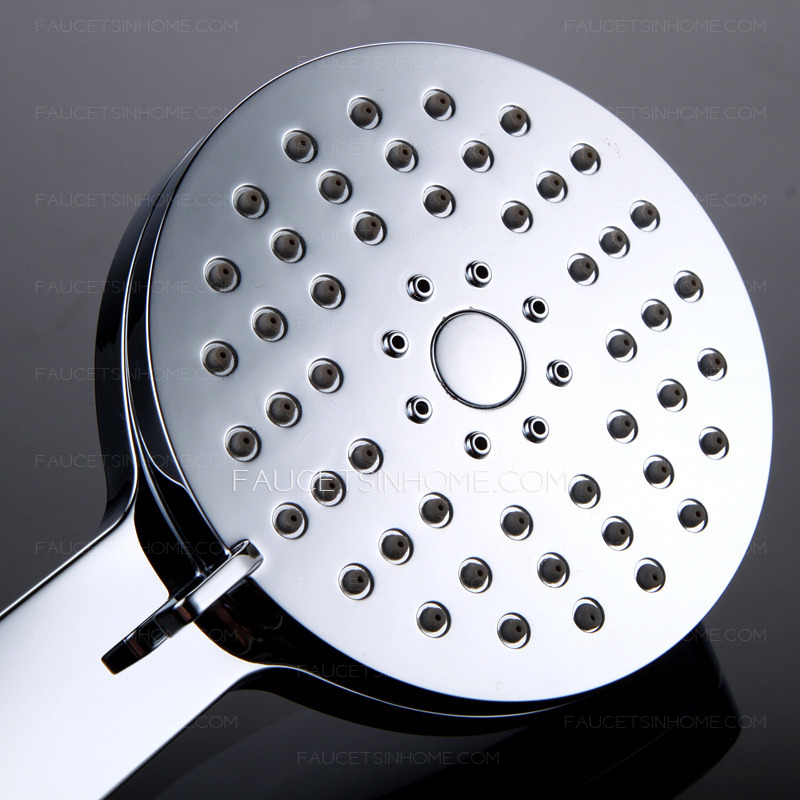 Modern Electroplated Brass Exposed Shower Fixture With Square Shower Head