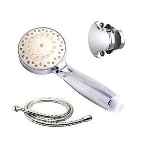 Colorful Automatic Lighting ABS LED Wall Mounted Handheld Shower Head 