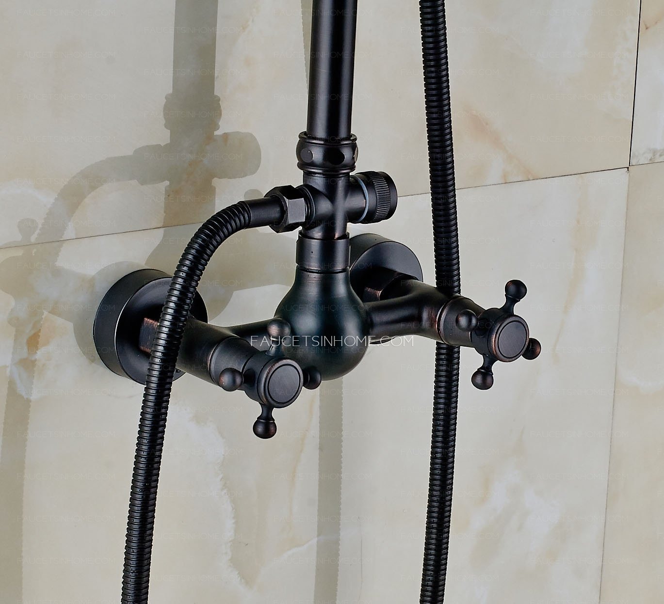 Matte Black Oil Rubbed Bronze Shower Fixture 8 Inch Shower Head