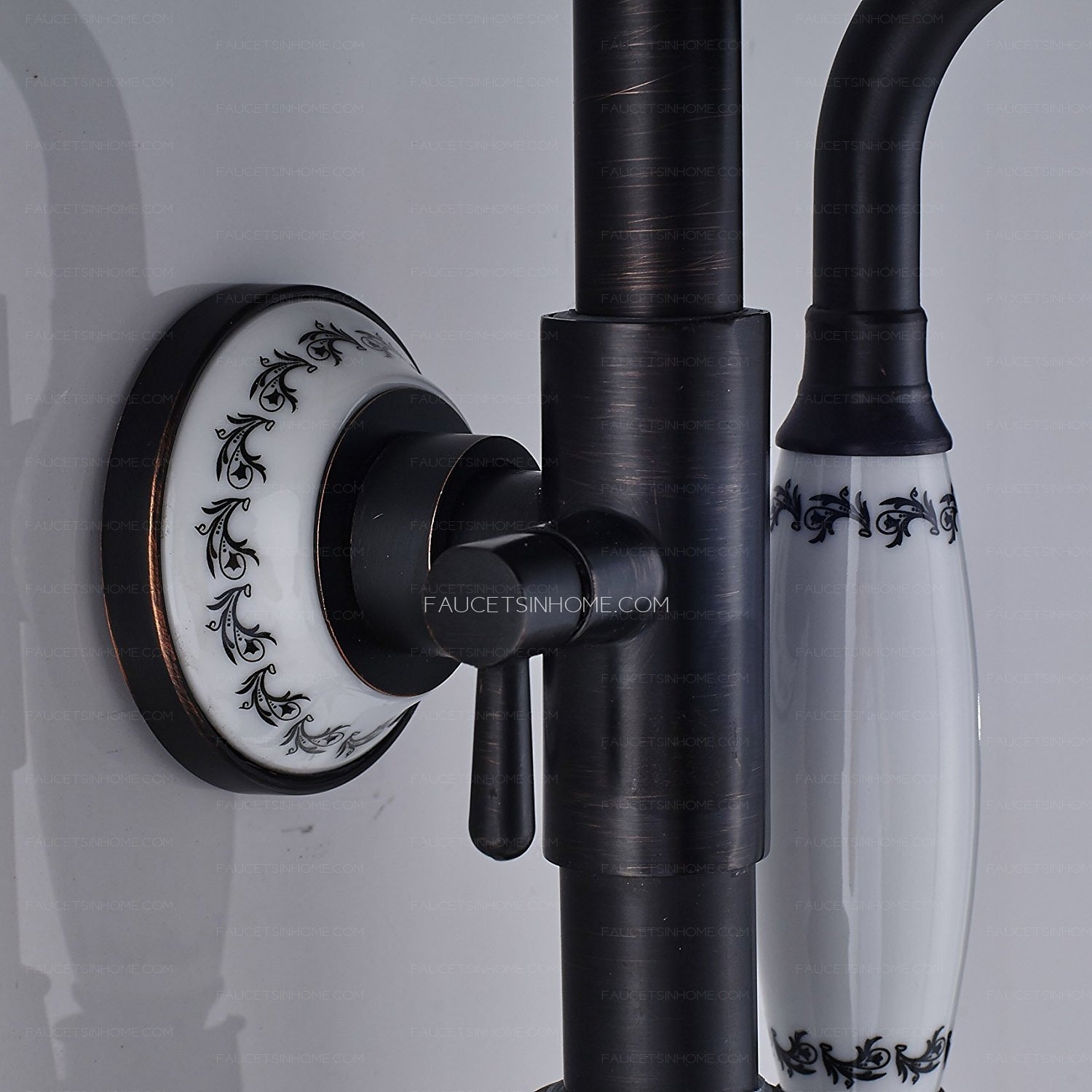 Oil Rubbed Bronze Shower Head Matte Black Bathroom Shower System 