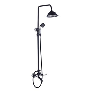 Oil Rubbed Bronze Shower Head Matte Black Bathroom Shower System 