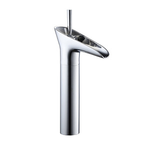 European Single Lever Chrome Waterfall Bathroom Sink Faucet