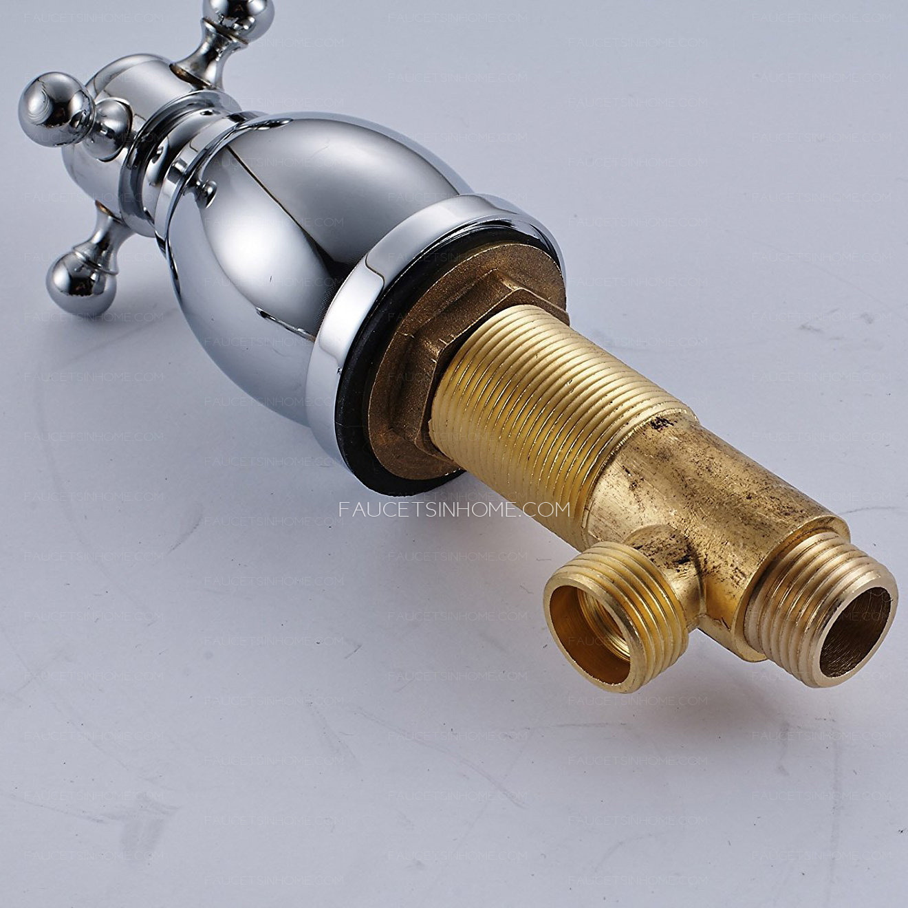 Antique Brass Brushed Gold Waterfall Single Lever Bathroom Faucet