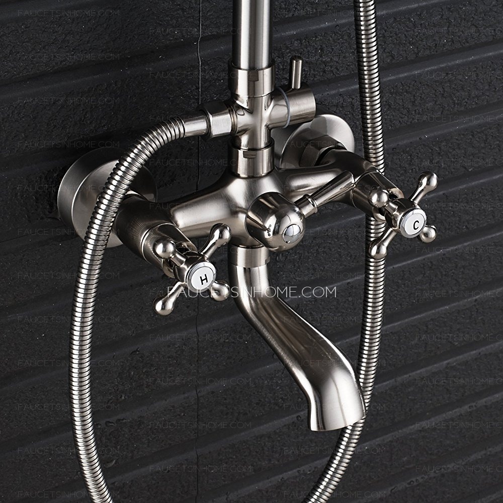Brushed Nickel Stainless Steel Sink Faucet For Bathroom Contemporary