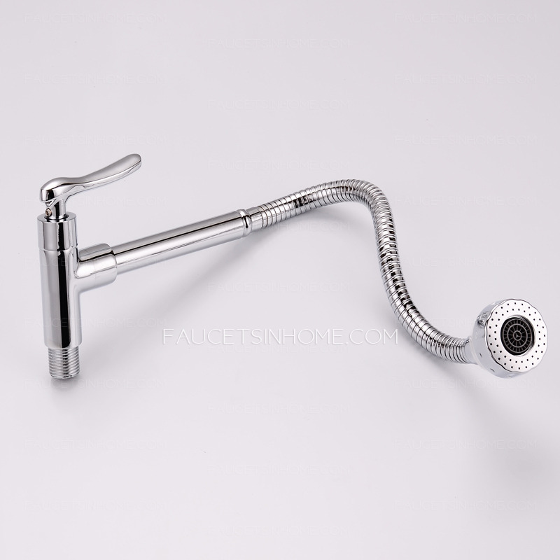 Stainless Steel Pull Out Cold Water Top Rated Kitchen Sink Faucet Handle lever