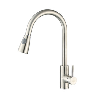 Stainless Steel  Pull Down Sprayer  Kitchen Sink Faucet Commercial  Pull Out
