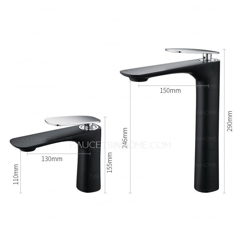 White And Black Brass Chrome Sink Faucet For Bathroom Single Handle Mixer Tap