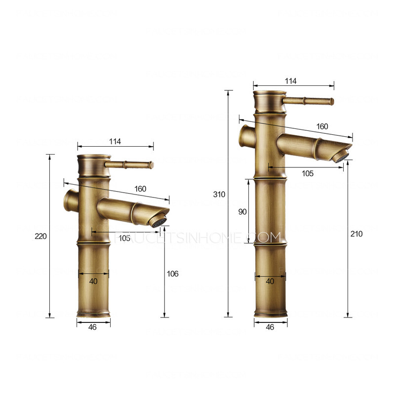 Gold Antique Brass Brushed Nickel Sink faucet For bathroom Vintage Modern 